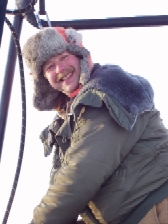 Dan piloting the balloon